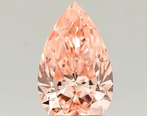 1.27ct FANCY VIVID  PINK VVS2 Pear (IGI)
