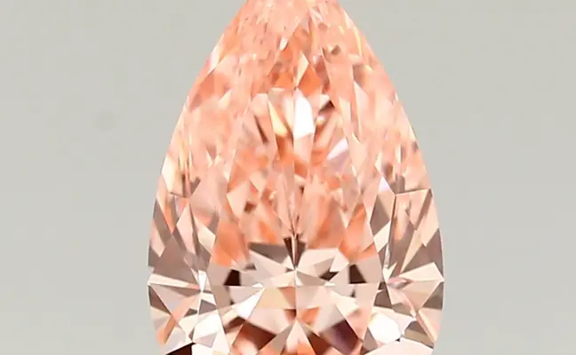 1.27ct FANCY VIVID  PINK VVS2 Pear (IGI)