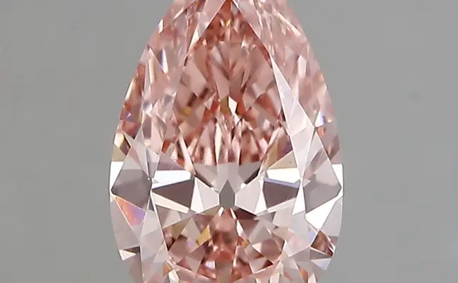 1.26ct FANCY VIVID  PINK VS1 Pear (IGI)