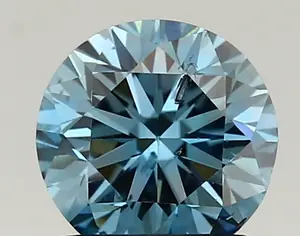 1.26ct FANCY VIVID  BLUE SI2 Round (IGI)
