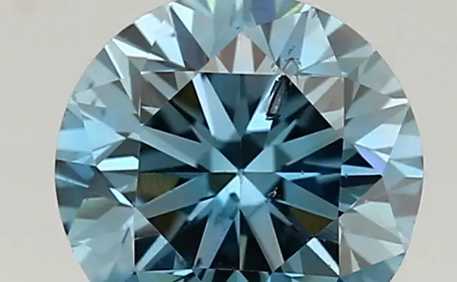 1.26ct FANCY VIVID  BLUE SI2 Round (IGI)