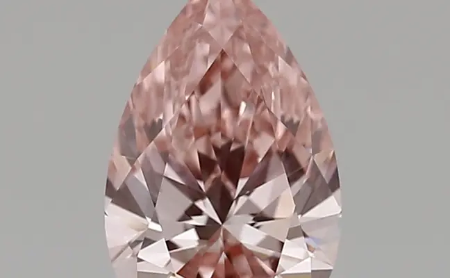 1.24ct FANCY VIVID  PINK VVS2 Pear (IGI)