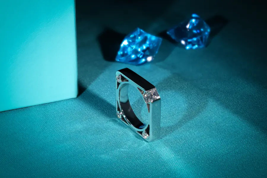 Carre Cut Lab Grown Diamond Ring