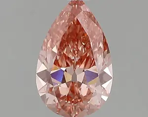 1.18ct FANCY VIVID  PINK VVS2 Pear (IGI)