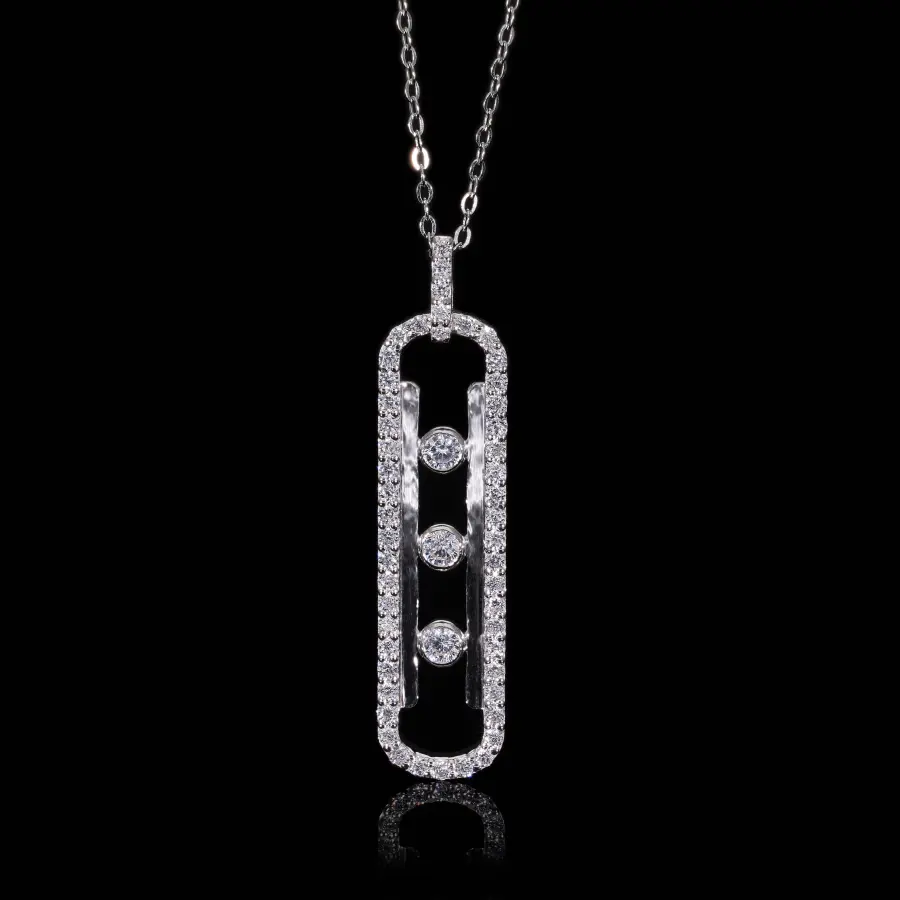 Lab Grown Diamond Twisted Infinity Pendant