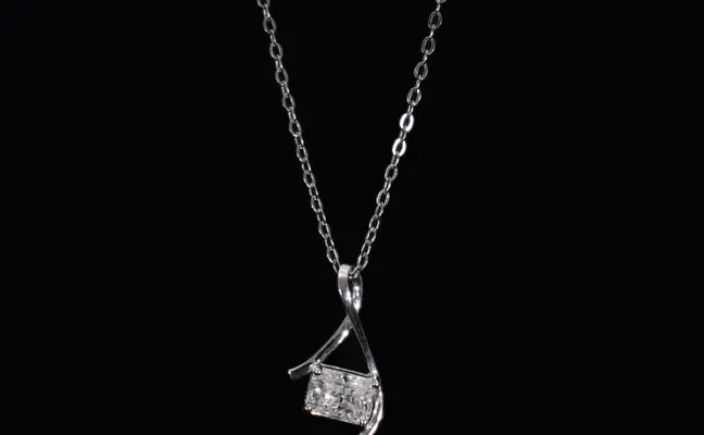 Radiant Cut Lab Grown Diamond Pendant