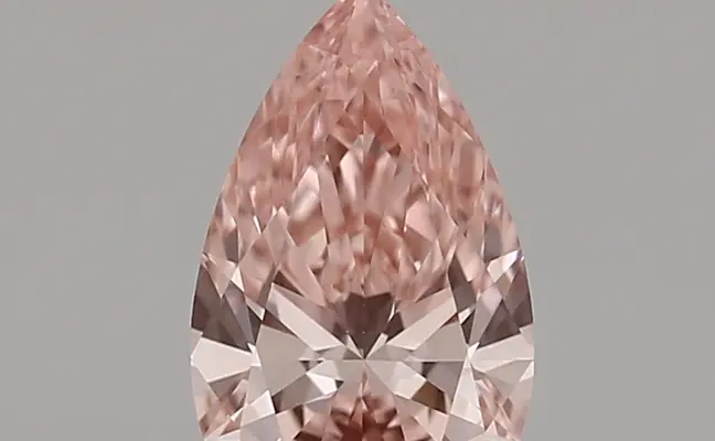 1.12ct FANCY VIVID  PINK VVS2 Pear (IGI)