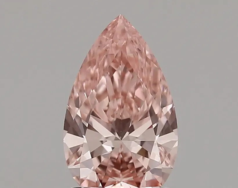 1.12ct FANCY VIVID  PINK VVS2 Pear (IGI)