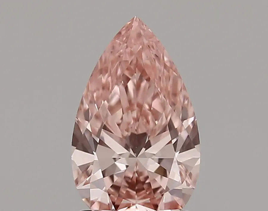 1.12ct FANCY VIVID  PINK VVS2 Pear (IGI)