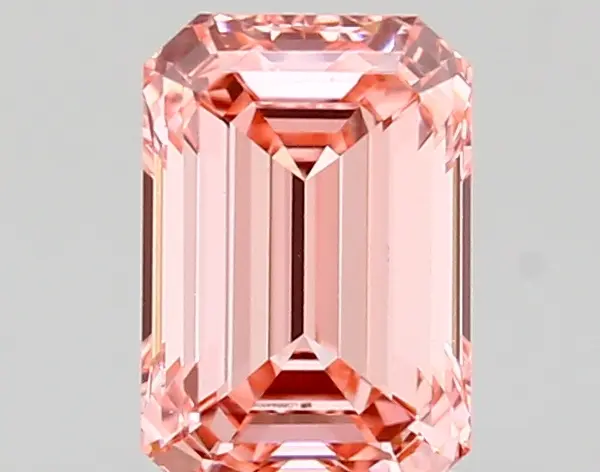 1.12ct FANCY VIVID  PINK VVS2 Emerald (IGI)