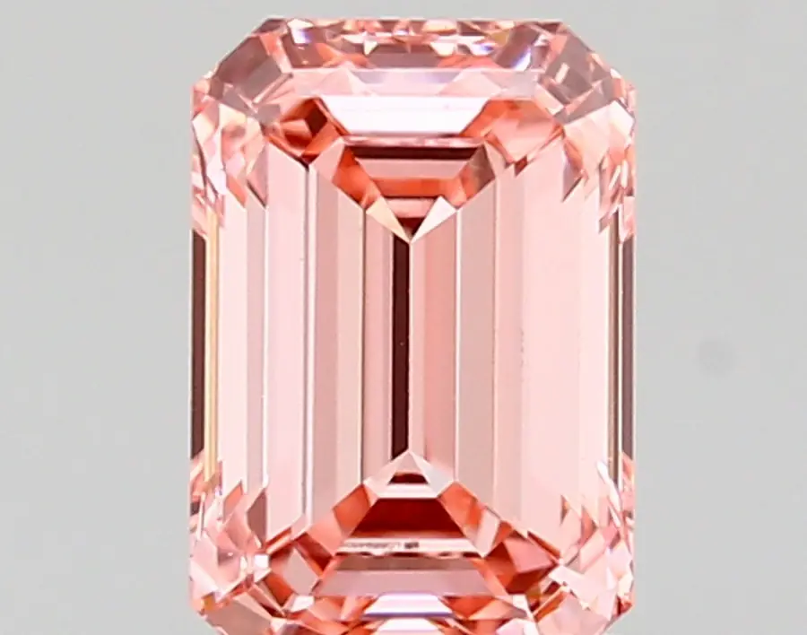 1.12ct FANCY VIVID  PINK VVS2 Emerald (IGI)