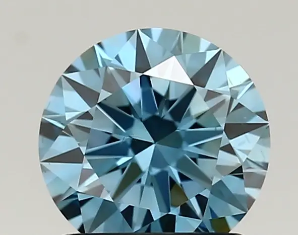 1.12ct FANCY VIVID  BLUE VS2 Round (IGI)