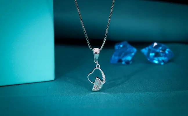 Half Moon Lab Grown Diamond Pendant