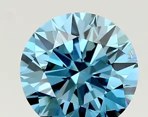 1.11ct FANCY VIVID  BLUE VS2 Round (IGI)