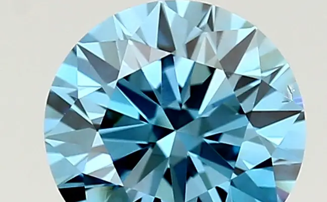 1.11ct FANCY VIVID  BLUE VS2 Round (IGI)