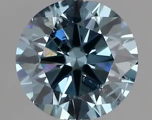 1.10ct FANCY VIVID  BLUE I1 Round (IGI)