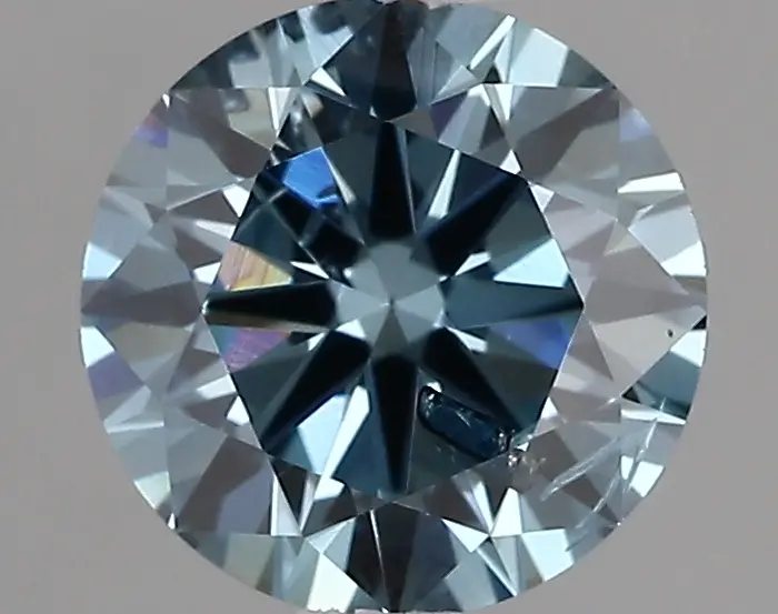 1.10ct FANCY VIVID  BLUE I1 Round (IGI)