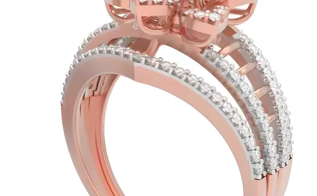 Vaidehi Ring (CI. Zaveri)- 0 0.723 CTW, 127 PCS VS1 CVD Lab Grown Round Diamon Ring