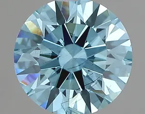 1.05ct FANCY VIVID  BLUE SI1 Round (IGI)