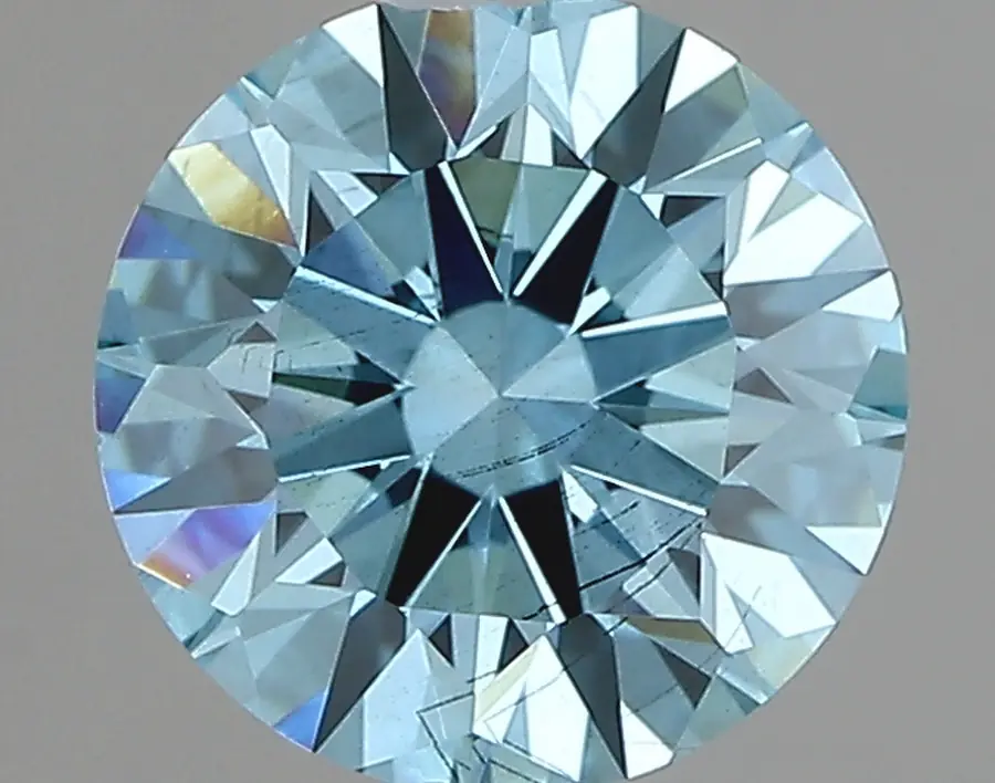 1.05ct FANCY VIVID  BLUE SI1 Round (IGI)
