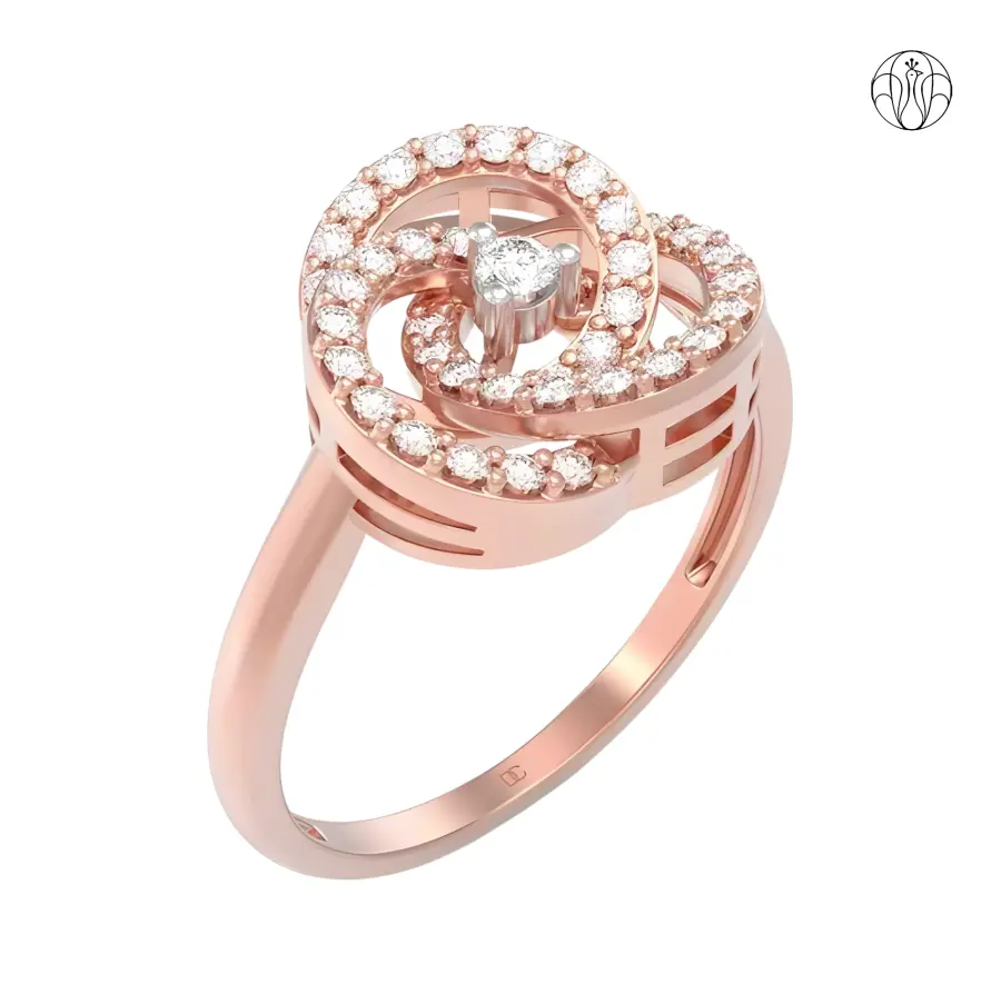 Meera Ring (CI. Zaveri)- 0 0.268 CTW 40 PCS VS1 Lab Grown Round Diamond  Ring