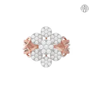 Utkarsh Ring (CI. Zaveri)- 0.651 CTW 49 PCS VS1 Lab Grown Round Diamond Ring