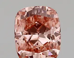 1.04ct FANCY VIVID  PINK VVS2 Cushion (IGI)