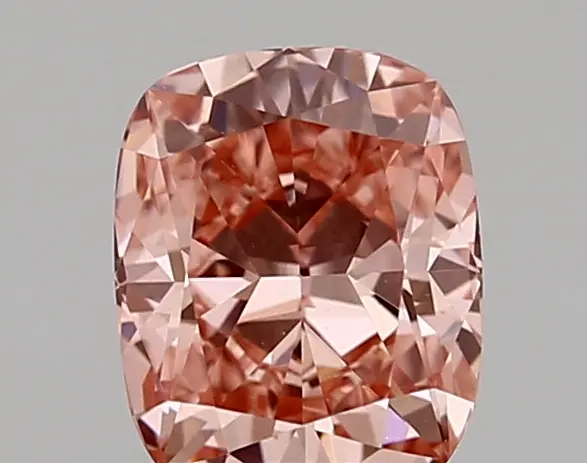 1.04ct FANCY VIVID  PINK VVS2 Cushion (IGI)