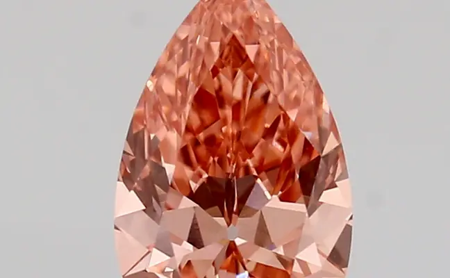 1.04ct FANCY VIVID  PINK VS2 Pear (IGI)