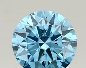 1.04ct FANCY VIVID  BLUE SI1 Round (IGI)