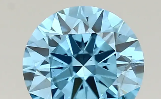 1.04ct FANCY VIVID  BLUE SI1 Round (IGI)