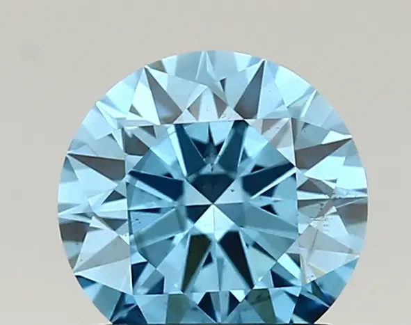 1.04ct FANCY VIVID  BLUE SI1 Round (IGI)