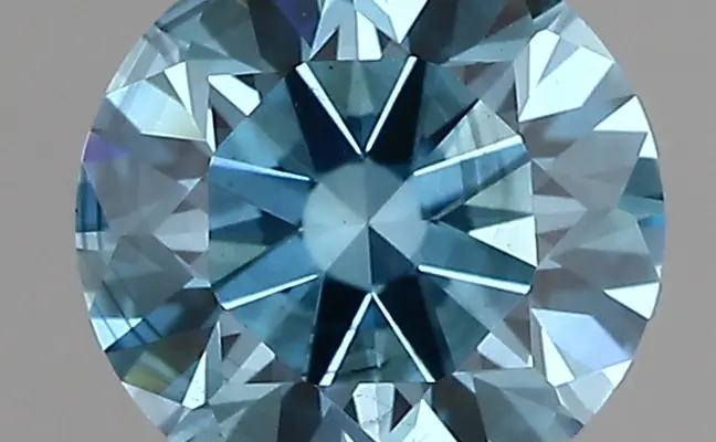 1.04ct FANCY VIVID  BLUE SI2 Round (IGI)