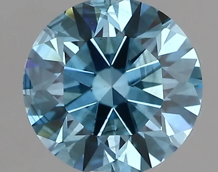1.04ct FANCY VIVID  BLUE SI2 Round (IGI)