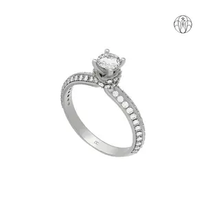 Liana Ring (CI. Zaveri)- 0.812 CTW 73 PCS VS1 Lab Grown Round Diamond Ring