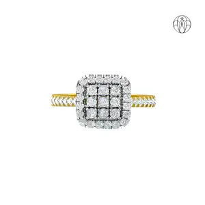 Taneira Ring (CI. Zaveri)- 0.857 CTW 43 PCS VS1 Lab Grown Round Diamond Ring