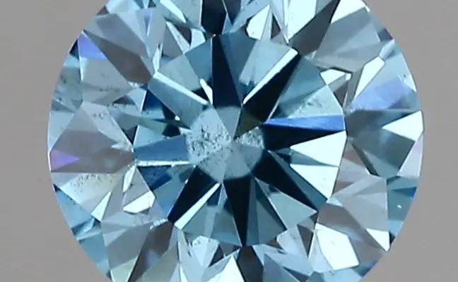 1.03ct FANCY VIVID  BLUE SI2 Round (IGI)