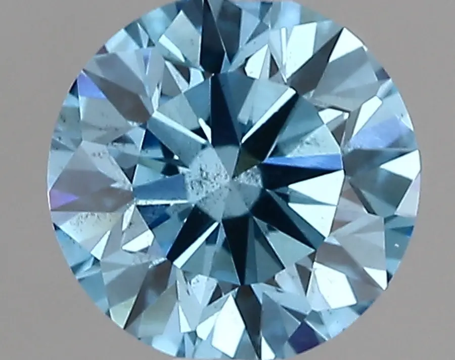 1.03ct FANCY VIVID  BLUE SI2 Round (IGI)