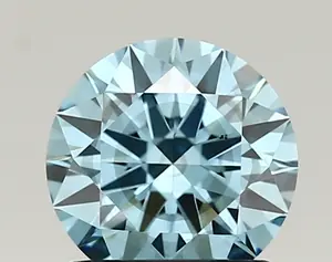 1.03ct FANCY VIVID  BLUE SI1 Round (IGI)