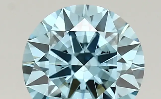 1.03ct FANCY VIVID  BLUE SI1 Round (IGI)
