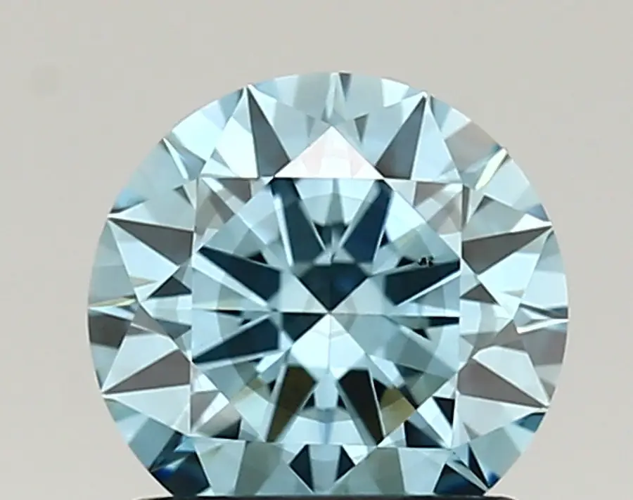 1.03ct FANCY VIVID  BLUE SI1 Round (IGI)