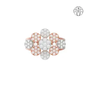 Krishna Ring (CI. Zaveri)- 00.738 CTW 67 PCS VS1 Lab Grown Round Diamond Ring
