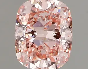 1.02ct FANCY VIVID  PINK VVS1 Cushion (IGI)