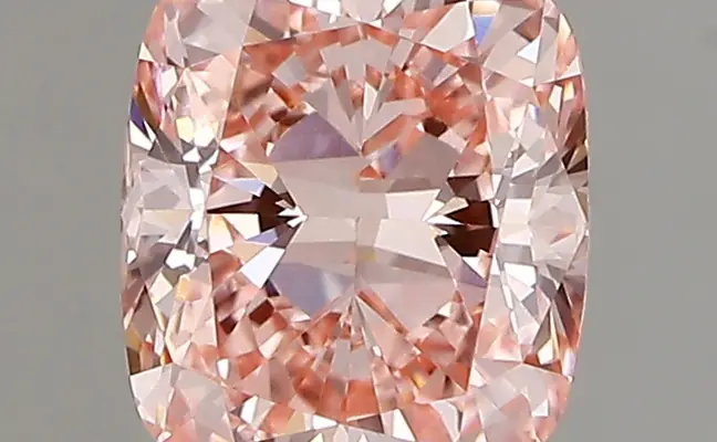 1.02ct FANCY VIVID  PINK VVS1 Cushion (IGI)