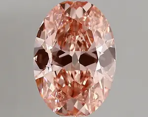 1.02ct FANCY VIVID  PINK VS1 Oval Old Miner (IGI)