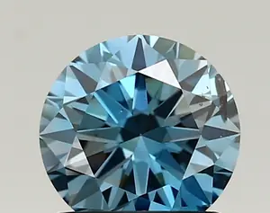 1.02ct FANCY VIVID  BLUE SI2 Round (IGI)