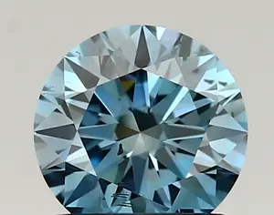 1.02ct FANCY VIVID  BLUE SI1 Round (IGI)