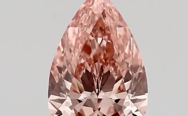 1.01ct FANCY VIVID  PINK VVS2 Pear (IGI)