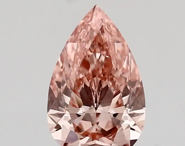 1.01ct FANCY VIVID  PINK VVS2 Pear (IGI)