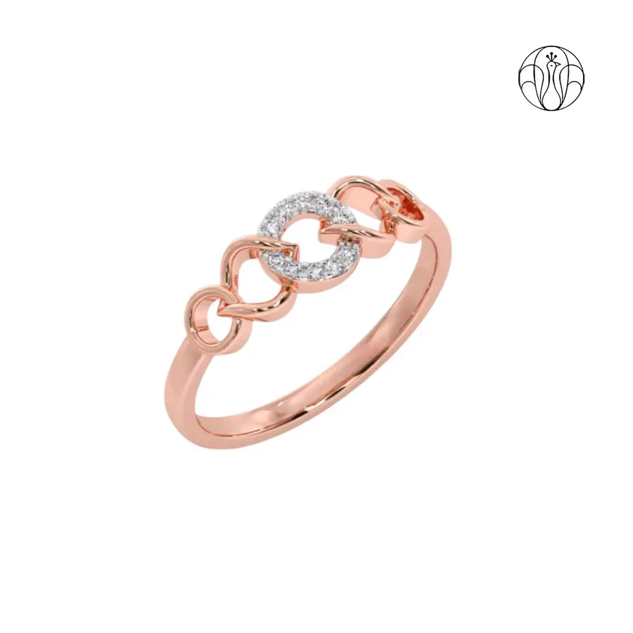 Nayra Ring (CI. Zaveri)-  0.05 CTW 10 PCS VS1 Lab Grown Round Diamond Ring